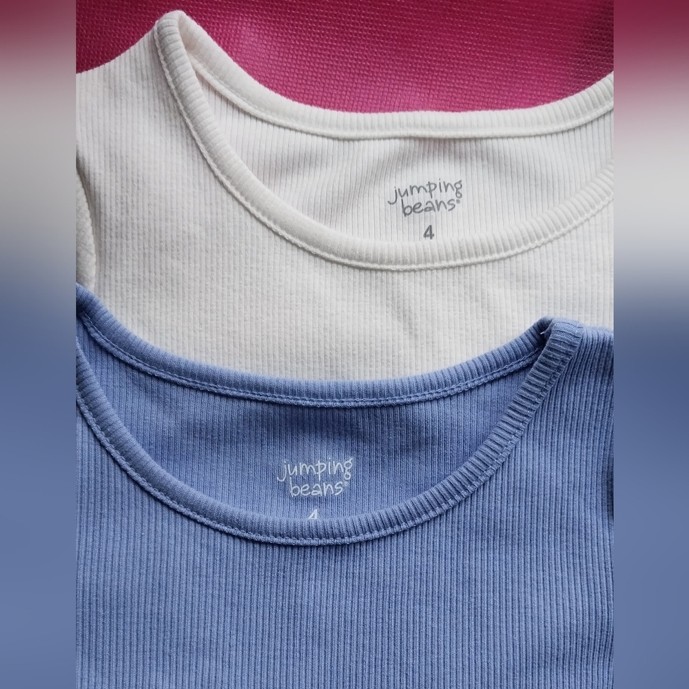 🧸 Jumping Beans - 2 Long Sleeve Tees - 4T - Picture 1 of 4